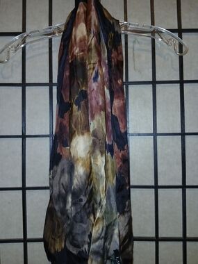 Lauren Ralph Lauren Multi-Color Floral Print Silk Scarf